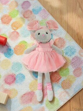 Medium Ballerina Mouse Plush,Pink and Gray, 23", Easter by Way To Celebrate